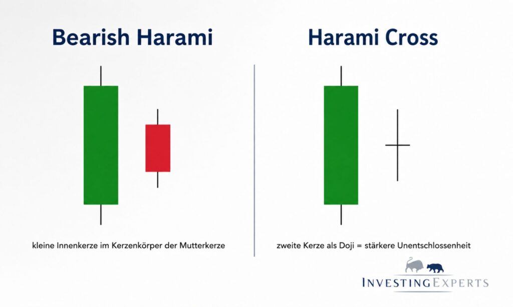 Vergleich Chart Bearish Harami vs, Harami Cross