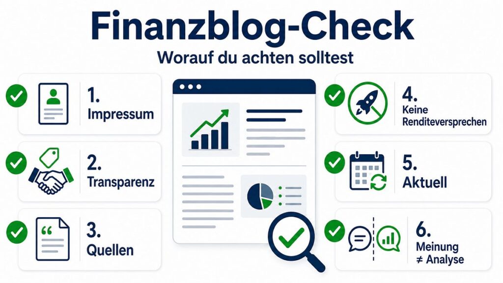 Finanzblog Check von 15 Finanzblogs